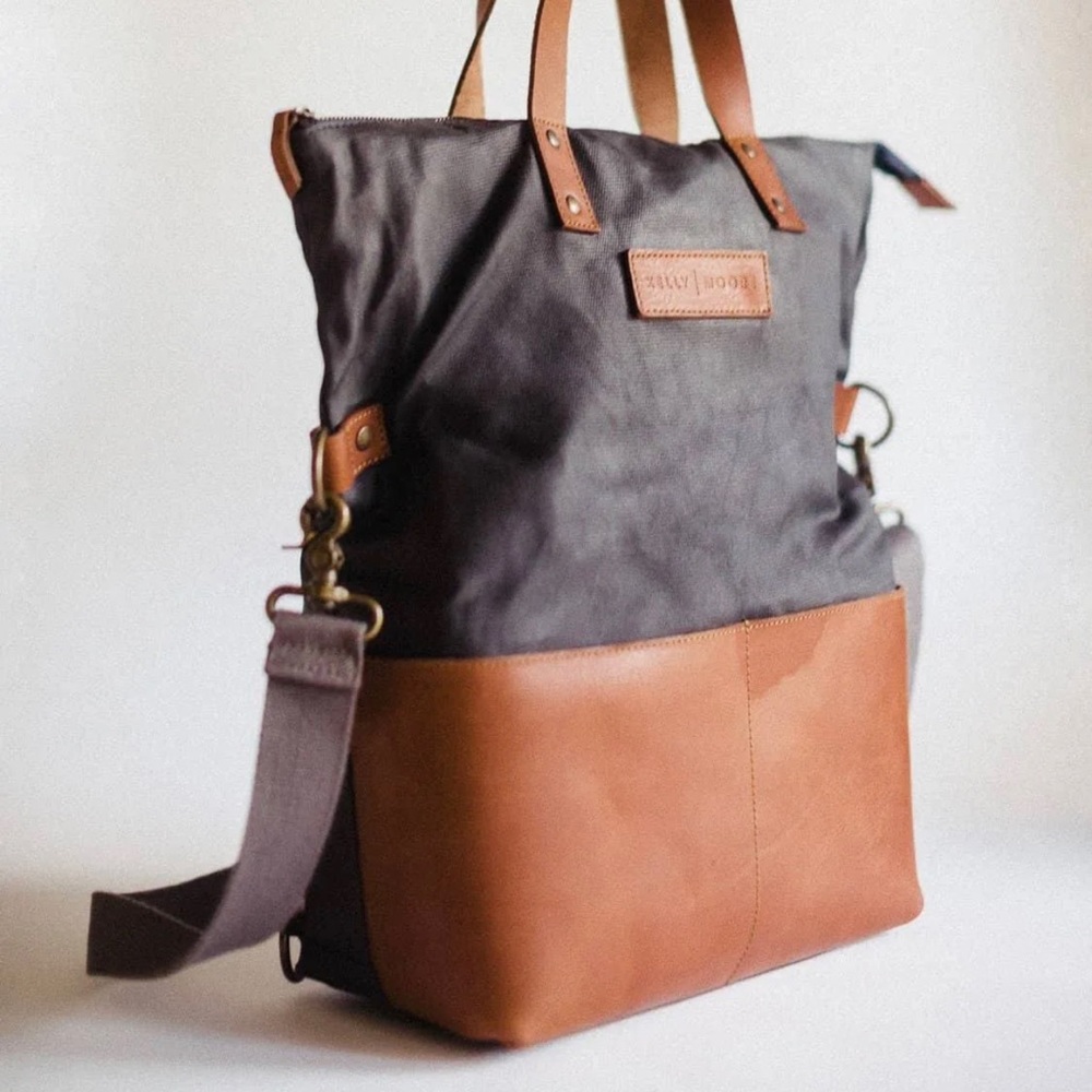 Kelly Moore Canvas and Leather Tote